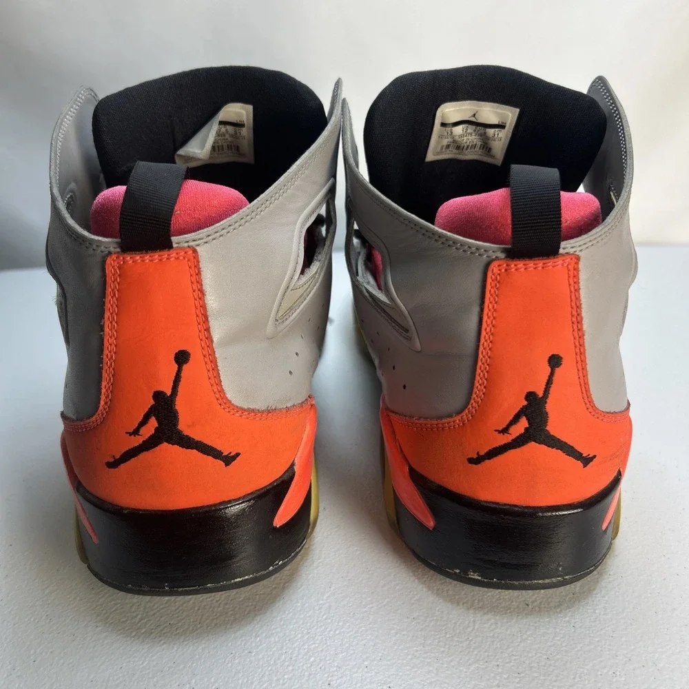 Nike Jordan Flight Club 91 Metallic Silver Crimson 555475-026 Mens Size 13